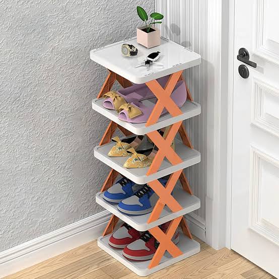X-Shaped Shoe Rack