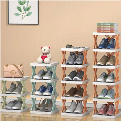 X-Shaped Shoe Rack